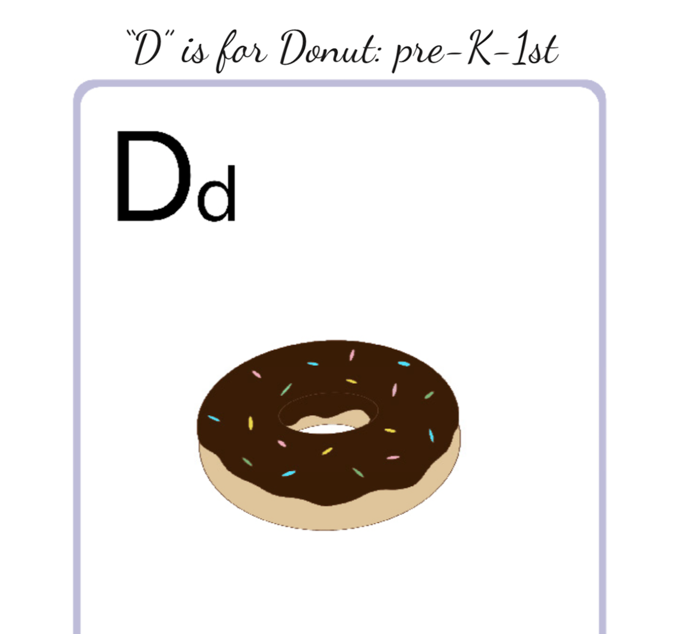 D is for Donut D is for Donut